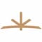 Ekena Millwork Alberta Smooth Timber Gable Bracket, Western Red Cedar, 96"W x 40"H x 1 1/2"D x 5 1/2"F, 10/12 Pitch GBW096X40X0206ALB00SWR - alternate 1